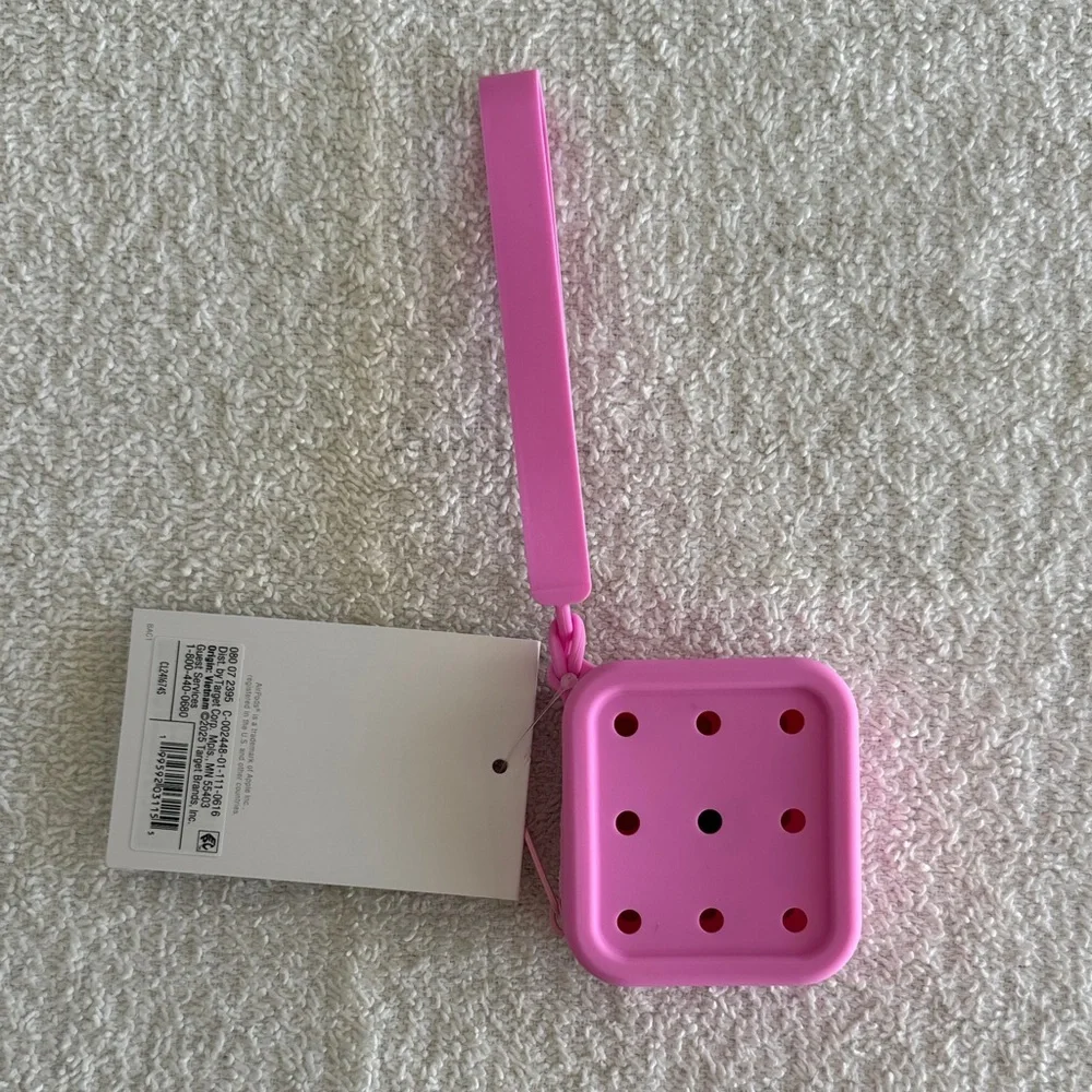 Heyday Pink Earbuds Pop-in Case Cover with Dog Charm